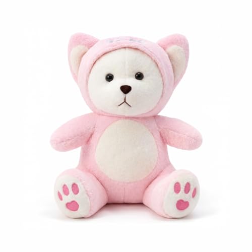 Image of 45 CM Cute Pink Bear Plush Toy for Kids Large Soft Stuffed Animal | Ultra Soft Baby Cuddle Doll | Adorable Pink Teddy for Girls Boys for Birthdays