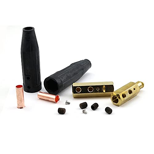 Weldingcity Tweco/Lenco Style Positive Cam Twist-Lock Insulated Connector Pair (Male/Female) 2-Mpc/Lc-40 For Welding Cable 1/0-3/0 (50-70Mm) #TOP1