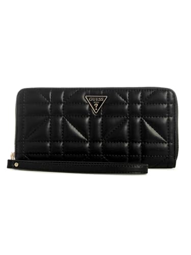 GUESS Edita Large Zip Around Wallet, Black