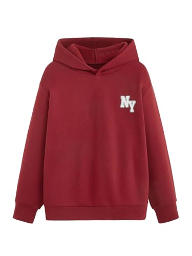 Image of Floerns Boys Graphic Print Sweatshirt Long Sleeve Drop Shoulder Pullover Hoodie