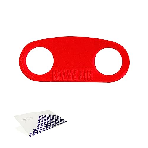 HIT PATCH ヒットパッチ(L/レッド)&おもてな紙セット 野球 ソフトボール グリップ サポーター 左右兼用 打撃練習用品 バッティング スイング 素振り 練習 軟式野球 硬式野球