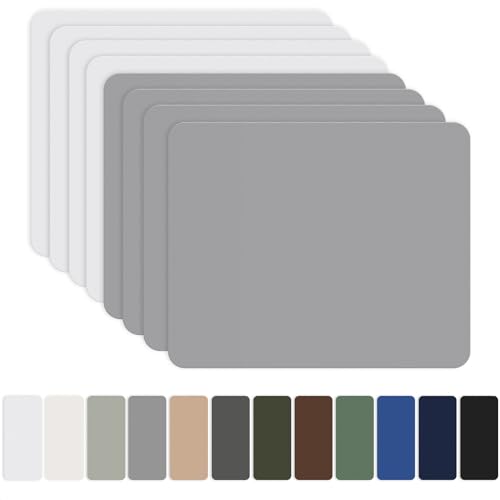 Nylon Selbstklebende Patches, OAZ 8 Stück 20x15cm Selbstklebender Wasserdichte Reparatur Patch, Nylon Flicken Selbstklebend Grau&Weiß, für Zelte, Daunenjacke, Schlafsack, Tasche