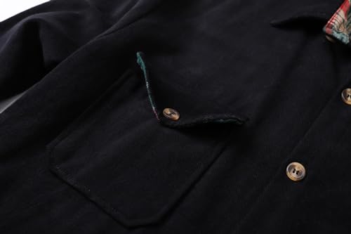 Image of SANGTREE Long Sleeved Flannel Shirt Button Down Plaid Shirts