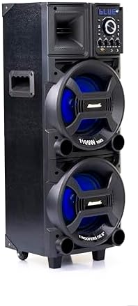 Amvox Caixa de Som Amplificada ACA 1101 Black Duplo 8-1100W RMS, ...