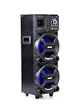Amvox caixa de som amplificada aca 1101 black duplo 8-1100w rms