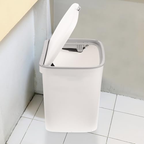 Caneca de basura de pared Toyvian 7L blanca miniatura 4