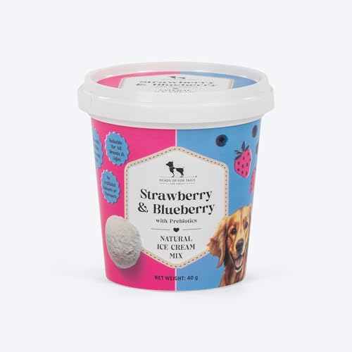 Image of HUFT Prebiotic Natural Ice Cream Mix Dog Treats Combo Pack - Strawberry & Blueberry, Watermelon & Peanut Butter Banana | 40 gm Each (Pack of 3) | Easy-to-Make Frozen Treats for Dogs
