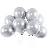 10 Pièces Ballon Argenté Métallique 22Pouce Ballons Anniversaire