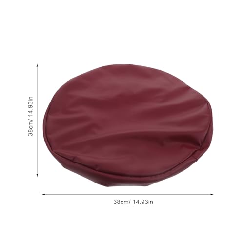 Fundas taburetes impermeables contra manchas para asientos redondos gastados PU 3