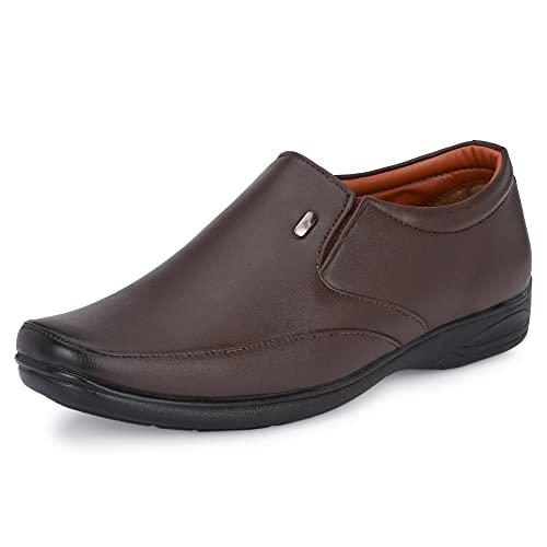 Image of Centrino Mens Uniform Dress Shoe |Formal Shoes | Slip-on Moccasin Shoes | Provide Comfort & Stylish | Perfect for Formal Wear, Business Casual, and Parties(20292)