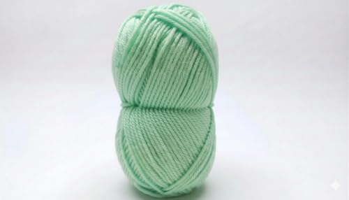 Image of Vardhman Magnus Knitting Yarn 100% Acrylic Bulky 4Ply Yarn (Pack of 1 Ball - 100g) - Knitting & Crochet Yarn for Winter Sweaters, Scarves, Blankets | Hypoallergenic, Hand Wash - Mint Green