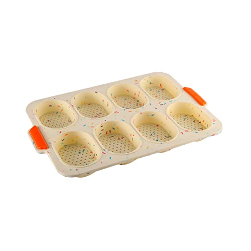 AUTSUPPL 1pc Silicone French Roll Mold Food-grade Non-stick Silicone Baking Mold for Small Bread Cake and Fondant for Home Use and Parties Design