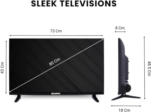 Image of Reliance 80 cm (32 inch) Full HD LED Smart Android TV with 24 W Front Boom Speakers | 1000+ Smart Apps | Mobile Screen Connect | WiFi | Games (RGT32MP2784FHD)
