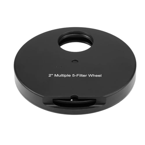 Rueda ocular para telescopio astronómico de 2 pulgadas que evita vibraciones con 5 filtros