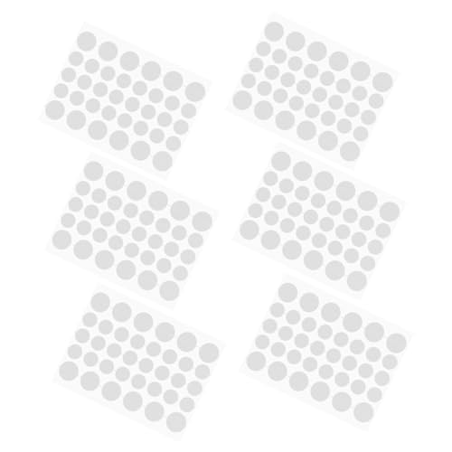 NULYLU 6 Hojas Para El Acné Quitar Faciales Para El Cuidado De La Piel Removedor De Marcas En La Piel De Lunares Beige Hidrocoloide