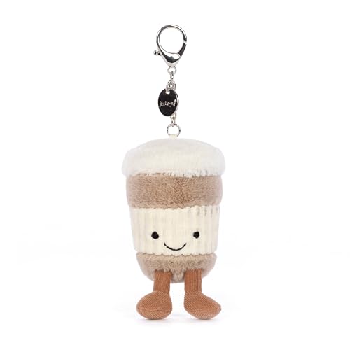 Jellycat Amuseables Coffee-To-Go Bag Charm, 4.5 inches - Food and Drink Plush Keychain - Great Gift Idea4