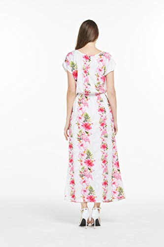 Image of Hawaii Hangover Women's Hawaiian Cap Sleeve Maxi Dress Signature Prints | Cap Sleeves; Maxi Length; Soft Rayon Fabric; Signature Tropical Prints; Resort Vacation Style