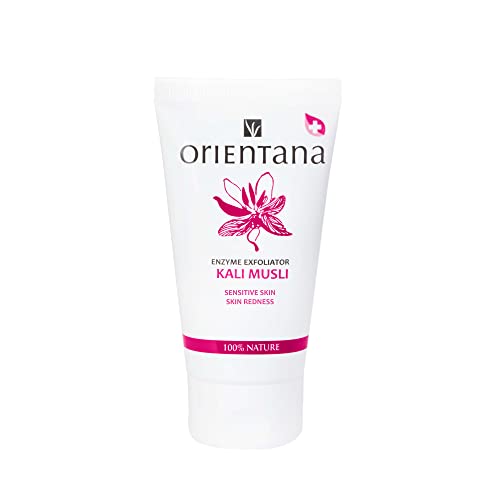 Orientana - Vegan Enzym Peeling Für Gesicht Kali Musli | 99% Natürliches Gesichtspeeling Für Damen | Bio Naturkosmetik Für Frauen Mit Trockene Sensible Empfindliche Haut | Rötungen & Reizungen - 50ml Cover