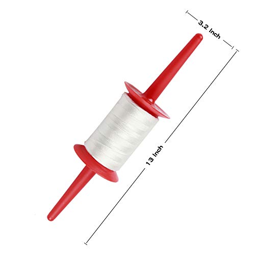 Crefotu Kite Spool - 50 LB 500 Feets - Kite Line for Kids/Teens (Red)