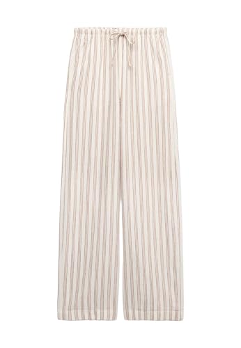 Marks & Spencer Hose Mit Weitem Bein Kordelzug Und Hohem Leinenanteil Damen UK 12 (EU 40)