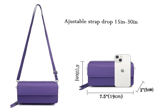 Image of Lanyani RFID Crossbody Wallet Wristlet Purse with Phone Pocket For Women Vegan Leather