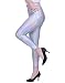 HDE Women Shiny Liquid Wet Look Metallic Stretch Leggings (Medium, Holographic)