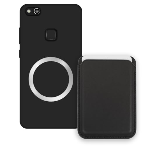 Sunrive Cover Portafoglio Custodia per Huawei P10 lite con Porta Carte Magnetico Rimovibile, Custodia Porta Carte con Supporto per Video, Cover Protettiva Antiurto con Porta Carte – Unicorno