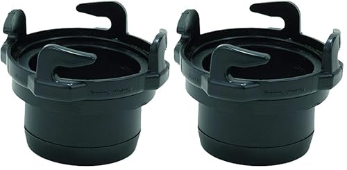 Image of Valterra T1024-2 Black 3 inch Straight Hose Adapter (Pack of 2)