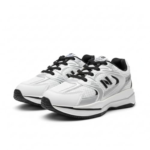 Image of Stylish Kids Lightweight Mesh Sports Running Shoes for Boys | Comfortable Lace-Up Casual Sneakers with Cushioned Sole for School, Outdoor Play