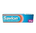 Savlon Burns & Scalds 0.25% w/w Cream, First Aid Treatment to Provide Effective Relief for Minor Burns, Scalds and Sunburn Blisters (30g, 1 pack)