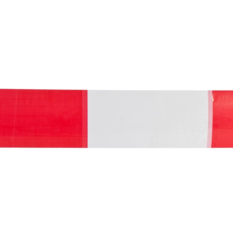 ruban de délimitation, ruban signalétique, rubalise, blanc/rouge 500m