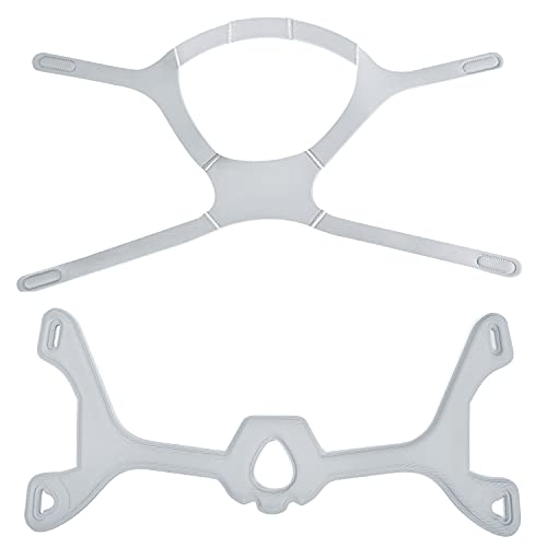 2PCS CPAP Headgear and Frame for WISP - Include Headgear Replacement and Fabric Frame Snugly Fit &Effectively Reducing Air Leaks No Clips Great Value Supplies by Medihealer