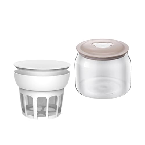 mioosho Whey Separator Yogurt Maker Fine Meshes Yoghurt Filter Cheese Maker with Lid Reusable Kitchen Tool Easy to