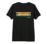 Vintage Sunset Stripes Eureka, Utah Premium Tri-blend T-Shirt