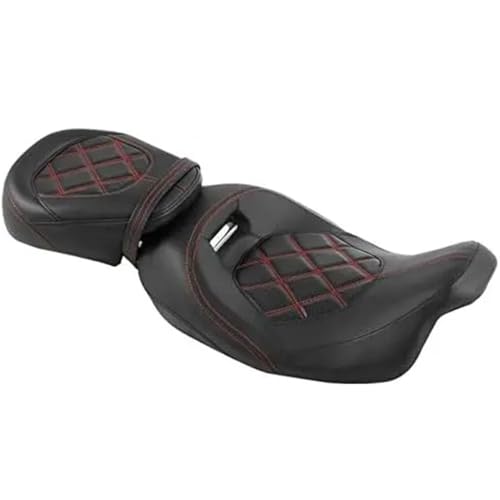 Selle de moto biplace haut de gamme à profil bas pour Electra Glide et Street