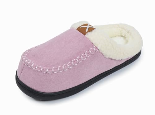 Caistre Plush Slippers Cozy Fuzzy House Shoes for Women Men Winter Faux Fur Warm Memory Foam Slipper Thick Padded Cotton Shoes 5