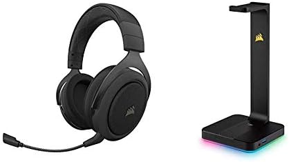 قیمت و خرید هدست بی سیم Corsair HS70 Pro - هدفون صدای 7.1 Surround -  درایورهای 50 میلی متری - کربن برند Corsair | مالتینا