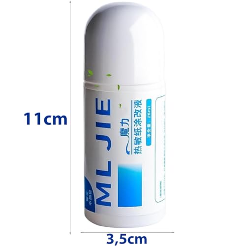 Embralumi Bastão Apagar Papel Térmico Proteção Identidade Endereço 50ML Corretivo Térmico