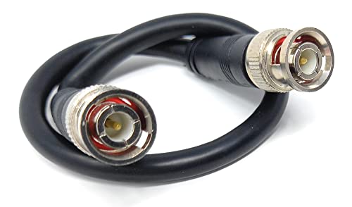DRUT 25cm short BNC to BNC Cable Lead, Coaxial RG59/RG59U 75ohm for CCTV Video Camera Male to Male Plugs 0.8ft - Image 3