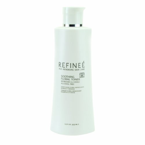 Refinee Skin Care Soothing Floral Toner 6,6Oz This Product Is Ideal For All Skin Types. Toning The Skin Provides A Catalyst For Absorption. 200Ml/6.8 Fl.Oz by REFINEE SKIN CARE