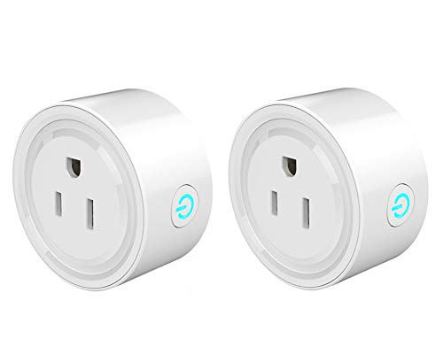 Timer Outlet,Homeazi Smart Plug,Compatible with Alexa,Google Home Assistant,APP Control,Voice Control,Timer,2.4GHz Network,2Pack