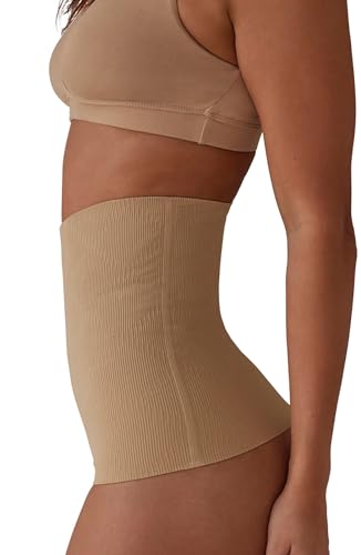 Image of BUMPSUIT Postpartum Waist Trainer for Women Lower Belly Fat, Seamless Elastic Fabric Pull Up Style Tummy Control Shapewear
