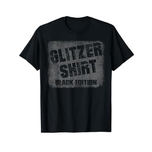Glitzer Shirt Schwarze Edition Glitzer Shirt Black Edition T-Shirt