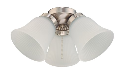 Westinghouse CORP 7781400 3-Light Frost Fan Kit, White