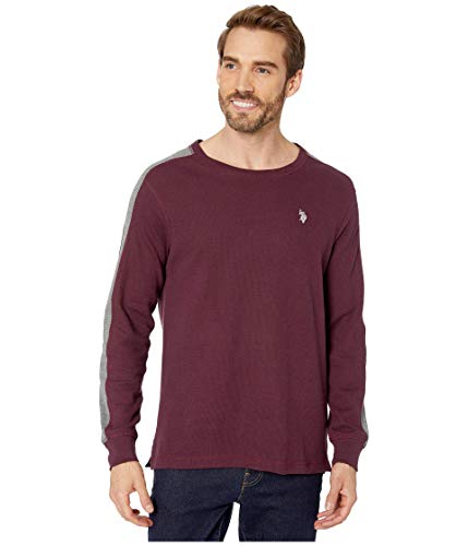 Image of U.S. Polo Assn. Men's Cotton Regular Fit Long Sleeve Crew Neck Solid Thermal Shirt