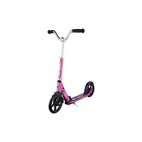 Micro Kickboard - Micro Cruiser - Two Wheeled, Fold-to-Carry Swiss-Designed Micro Scooter for Kids with Smooth Glide Large Wheels for Ages 8+ (Pink)