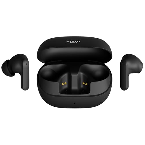Vieta Pro Auriculares Inalámbricos True Wireless con Bluetooth 5.4, ANC -25 dB, Cascos con Micrófono, Batería de 33 Horas, Resistencia al Agua IPX4, Cancelación de Ruido | Double. Negro