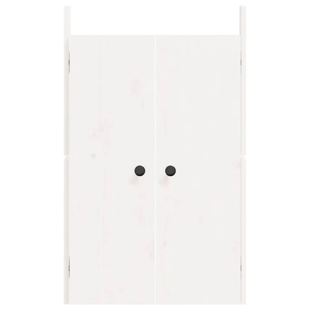 MEPPEL - Porta da cucina per esterni, in legno di pino, bianco