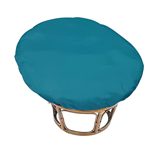 TDHLW Papasan Chair Cushion Covers Only, Outdoor Indoor Cushion Waterproof Slipcover for Papasan Chair Cushion, Removable Zippered Papasan Cushion Cover,Waterproof Blue, Fits a 51-55 Inch