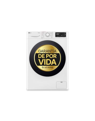 LG F4WR5510A0W - Lavadora Inteligente, 10kg, AI Direct Drive, 1400rpm, Carga Frontal, TurboWash 360º, Vapor Steam, Clasificación A, Serie 550, Blanco